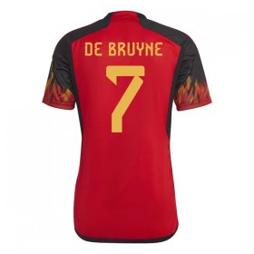 Belgien De Bruyne 7 Hjemme VM 2022 - Fodboldtrøjer (S/S)